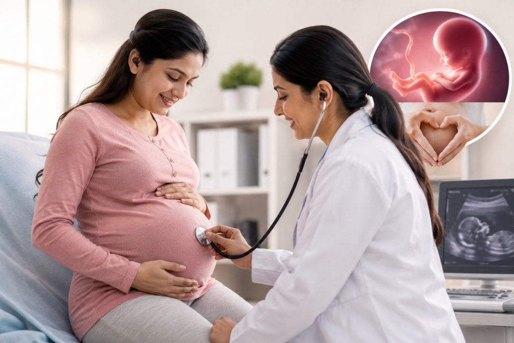 Regular pregnancy checkup for mother and baby health